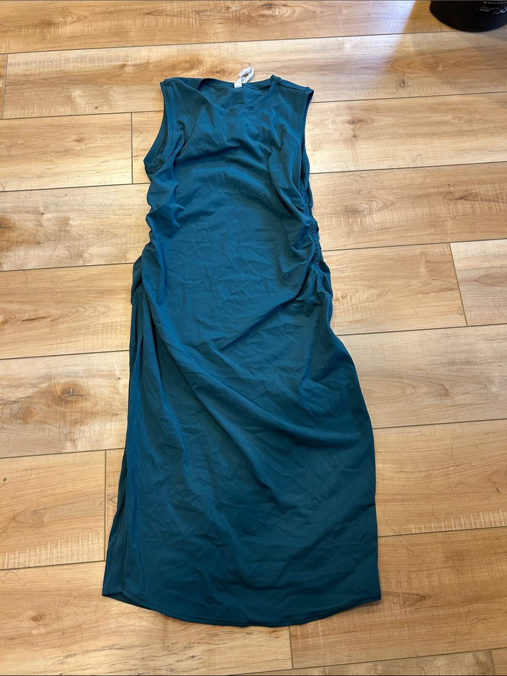 CRZ YOGA NWOT Teal Sleeveless Maxi Dress